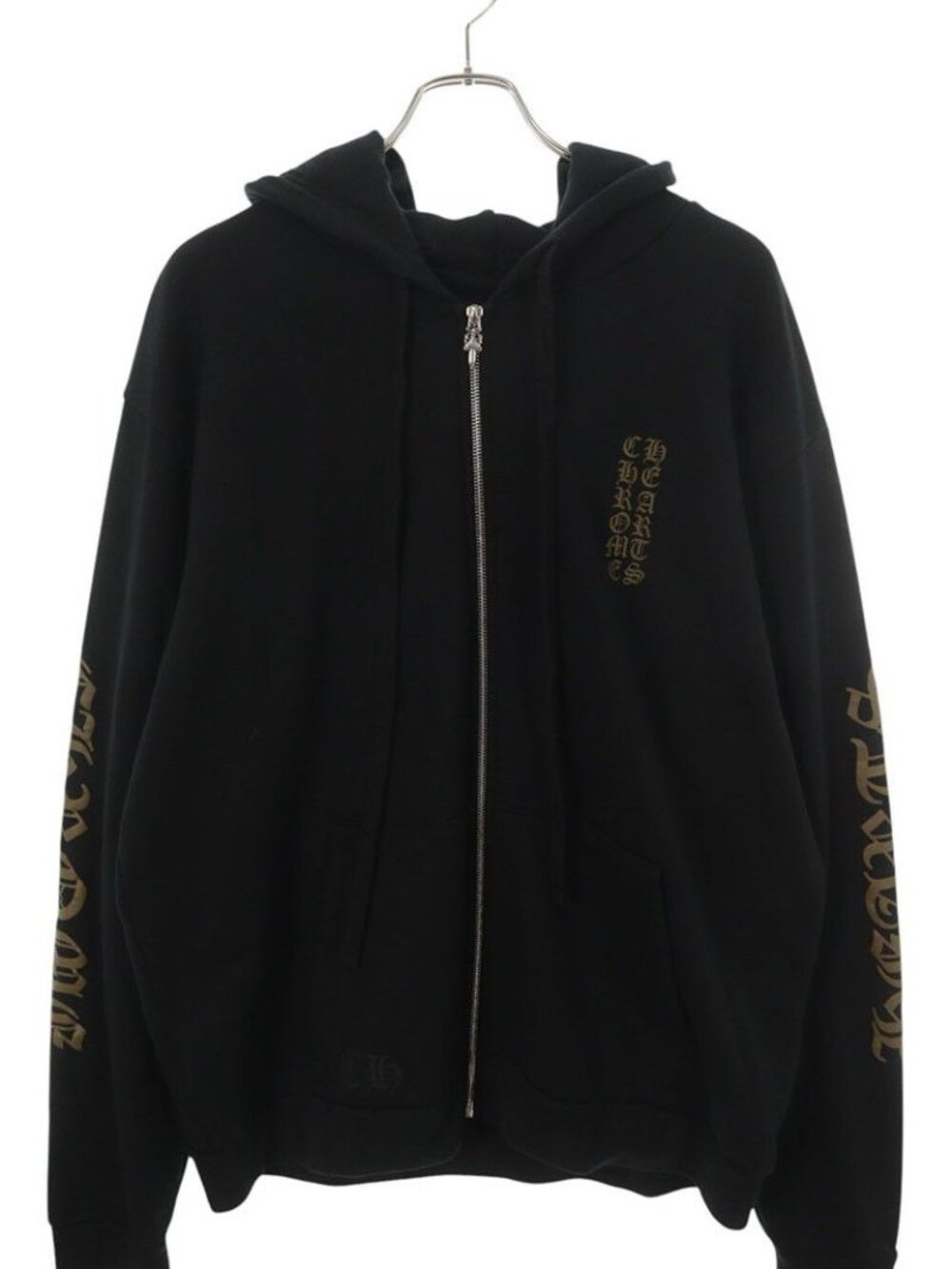 Chrome Hearts Sweatshirt HD Zip Sleeve Logo Print Zip Up Hoodie